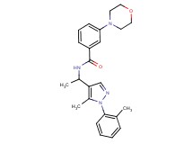 N-{1-[5-methyl-1-(2-methylphenyl)-1H-pyrazol-4-yl]ethyl}-3-(4-morpholinyl)benzamide