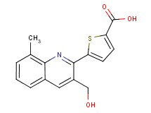 5-[3-(hydroxymethyl)-8-methylquinolin-2-yl]thiophene-2-carboxylic acid