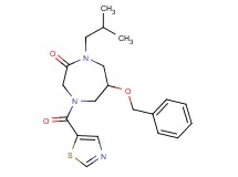 6-(benzyloxy)-1-isobutyl-4-(1,3-thiazol-5-ylcarbonyl)-1,4-diazepan-2-one