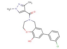 7-(3-chlorophenyl)-4-[(1,3-dimethyl-1H-pyrazol-4-yl)carbonyl]-2,3,4,5-tetrahydro-1,4-benzoxazepin-9-ol