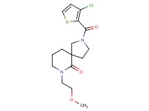 2-[(3-chloro-2-thienyl)carbonyl]-7-(2-methoxyethyl)-2,7-diazaspiro[4.5]decan-6-one