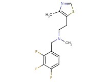N-methyl-2-(4-methyl-1,3-thiazol-5-yl)-N-(2,3,4-trifluorobenzyl)ethanamine