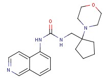 N-isoquinolin-5-yl-N'-[(1-morpholin-4-ylcyclopentyl)methyl]urea