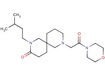 2-(3-methylbutyl)-8-(2-morpholin-4-yl-2-oxoethyl)-2,8-diazaspiro[5.5]undecan-3-one