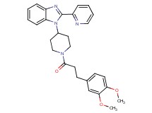1-{1-[3-(3,4-dimethoxyphenyl)propanoyl]-4-piperidinyl}-2-(2-pyridinyl)-1H-benzimidazole