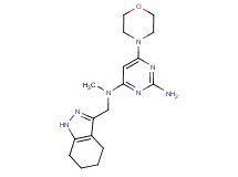N~4~-methyl-6-morpholin-4-yl-N~4~-(4,5,6,7-tetrahydro-1H-indazol-3-ylmethyl)pyrimidine-2,4-diamine