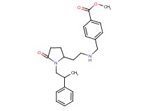 methyl 4-[({2-[5-oxo-1-(2-phenylpropyl)-2-pyrrolidinyl]ethyl}amino)methyl]benzoate