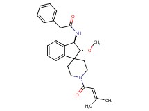 N-[(2R*,3R*)-2-methoxy-1'-(3-methyl-2-butenoyl)-2,3-dihydrospiro[indene-1,4'-piperidin]-3-yl]-2-phenylacetamide