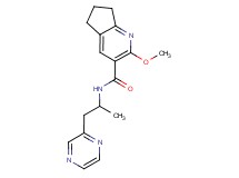 2-methoxy-N-[1-methyl-2-(2-pyrazinyl)ethyl]-6,7-dihydro-5H-cyclopenta[b]pyridine-3-carboxamide