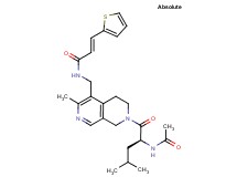 (2E)-N-{[7-(N-acetyl-L-leucyl)-3-methyl-5,6,7,8-tetrahydro-2,7-naphthyridin-4-yl]methyl}-3-(2-thienyl)acrylamide