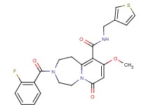 3-(2-fluorobenzoyl)-9-methoxy-7-oxo-N-(3-thienylmethyl)-1,2,3,4,5,7-hexahydropyrido[1,2-d][1,4]diazepine-10-carboxamide