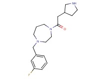 1-(3-fluorobenzyl)-4-(pyrrolidin-3-ylacetyl)-1,4-diazepane