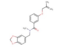 N-(1,3-benzodioxol-5-ylmethyl)-N-methyl-3-[(2-methylprop-2-en-1-yl)oxy]benzamide