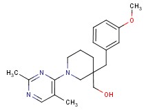 [1-(2,5-dimethylpyrimidin-4-yl)-3-(3-methoxybenzyl)piperidin-3-yl]methanol