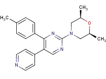 (2R*,6S*)-2,6-dimethyl-4-[4-(4-methylphenyl)-5-pyridin-4-ylpyrimidin-2-yl]morpholine