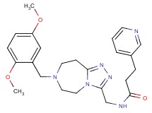 N-{[7-(2,5-dimethoxybenzyl)-6,7,8,9-tetrahydro-5H-[1,2,4]triazolo[4,3-d][1,4]diazepin-3-yl]methyl}-3-(3-pyridinyl)propanamide