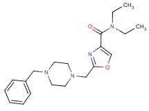 2-[(4-benzylpiperazin-1-yl)methyl]-N,N-diethyl-1,3-oxazole-4-carboxamide