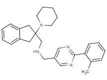 1-[2-(2-methylphenyl)-5-pyrimidinyl]-N-{[2-(1-piperidinyl)-2,3-dihydro-1H-inden-2-yl]methyl}methanamine
