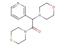 4-(2-oxo-1-pyridin-3-yl-2-thiomorpholin-4-ylethyl)morpholine