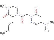 2-[2-(2-butyl-4-methyl-3-oxopiperazin-1-yl)-2-oxoethyl]-5-(dimethylamino)pyridazin-3(2H)-one