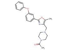 1-acetyl-4-{[5-methyl-2-(3-phenoxyphenyl)-1,3-oxazol-4-yl]methyl}piperazine