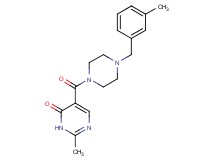 2-methyl-5-{[4-(3-methylbenzyl)-1-piperazinyl]carbonyl}-4(3H)-pyrimidinone