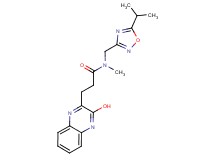 3-(3-hydroxy-2-quinoxalinyl)-N-[(5-isopropyl-1,2,4-oxadiazol-3-yl)methyl]-N-methylpropanamide