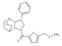 (3R*,3aR*,7aR*)-1-[5-(methoxymethyl)-2-furoyl]-3-phenyloctahydro-4,7-ethanopyrrolo[3,2-b]pyridine