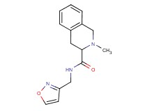 N-(isoxazol-3-ylmethyl)-2-methyl-1,2,3,4-tetrahydroisoquinoline-3-carboxamide