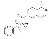 7-{[1-(phenylsulfonyl)cyclopropyl]carbonyl}-5,6,7,8-tetrahydropyrido[3,4-d]pyrimidin-4(3H)-one