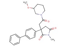 3-(4-biphenylyl)-3-[2-(3-methoxy-1-piperidinyl)-2-oxoethyl]-1-methyl-2,5-pyrrolidinedione