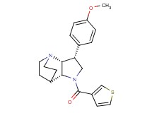 (3R*,3aR*,7aR*)-3-(4-methoxyphenyl)-1-(3-thienylcarbonyl)octahydro-4,7-ethanopyrrolo[3,2-b]pyridine