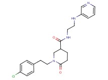 1-[2-(4-chlorophenyl)ethyl]-6-oxo-N-[2-(3-pyridinylamino)ethyl]-3-piperidinecarboxamide