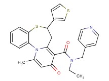 N-ethyl-11-methyl-9-oxo-N-(4-pyridinylmethyl)-6-(3-thienyl)-7,9-dihydro-6H-pyrido[2,1-d][1,5]benzothiazepine-8-carboxamide