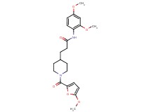N-(2,4-dimethoxyphenyl)-3-[1-(5-methoxy-2-furoyl)-4-piperidinyl]propanamide