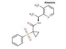 N-[(1S)-1-(3-methylpyridin-2-yl)ethyl]-1-(phenylsulfonyl)cyclopropanecarboxamide