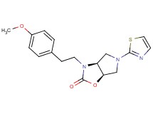 (3aS*,6aR*)-3-[2-(4-methoxyphenyl)ethyl]-5-(1,3-thiazol-2-yl)hexahydro-2H-pyrrolo[3,4-d][1,3]oxazol-2-one