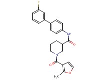 N-(3'-fluoro-4-biphenylyl)-1-(2-methyl-3-furoyl)-3-piperidinecarboxamide
