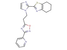 2-{1-[2-(3-pyridin-2-yl-1,2,4-oxadiazol-5-yl)ethyl]-1H-imidazol-2-yl}-4,5,6,7-tetrahydro-1,3-benzothiazole