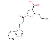 (3S*,4S*)-1-[3-(1H-benzimidazol-1-yl)propanoyl]-4-propylpyrrolidine-3-carboxylic acid