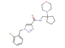 1-(2-chlorobenzyl)-N-{[1-(4-morpholinyl)cyclopentyl]methyl}-1H-1,2,3-triazole-4-carboxamide