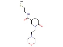 N-[2-(methylthio)ethyl]-1-[2-(4-morpholinyl)ethyl]-6-oxo-3-piperidinecarboxamide