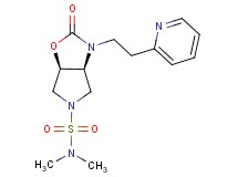 (3aS*,6aR*)-N,N-dimethyl-2-oxo-3-[2-(2-pyridinyl)ethyl]hexahydro-5H-pyrrolo[3,4-d][1,3]oxazole-5-sulfonamide
