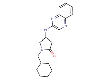 1-(cyclohexylmethyl)-4-(quinoxalin-2-ylamino)pyrrolidin-2-one