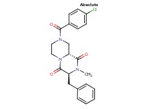(3S,9aR)-3-benzyl-8-(4-chlorobenzoyl)-2-methyltetrahydro-2H-pyrazino[1,2-a]pyrazine-1,4(3H,6H)-dione