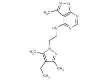 N-[2-(4-ethyl-3,5-dimethyl-1H-pyrazol-1-yl)ethyl]-3-methylisoxazolo[5,4-d]pyrimidin-4-amine