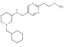 1-(cyclohexylmethyl)-N-{[2-(2-methoxyethyl)-5-pyrimidinyl]methyl}-3-piperidinamine