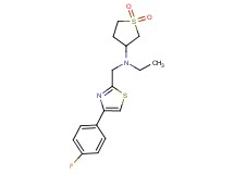 (1,1-dioxidotetrahydro-3-thienyl)ethyl{[4-(4-fluorophenyl)-1,3-thiazol-2-yl]methyl}amine