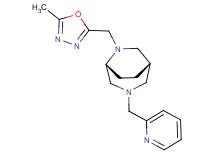 (1S*,5R*)-6-[(5-methyl-1,3,4-oxadiazol-2-yl)methyl]-3-(2-pyridinylmethyl)-3,6-diazabicyclo[3.2.2]nonane
