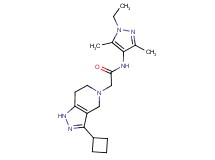 2-(3-cyclobutyl-1,4,6,7-tetrahydro-5H-pyrazolo[4,3-c]pyridin-5-yl)-N-(1-ethyl-3,5-dimethyl-1H-pyrazol-4-yl)acetamide